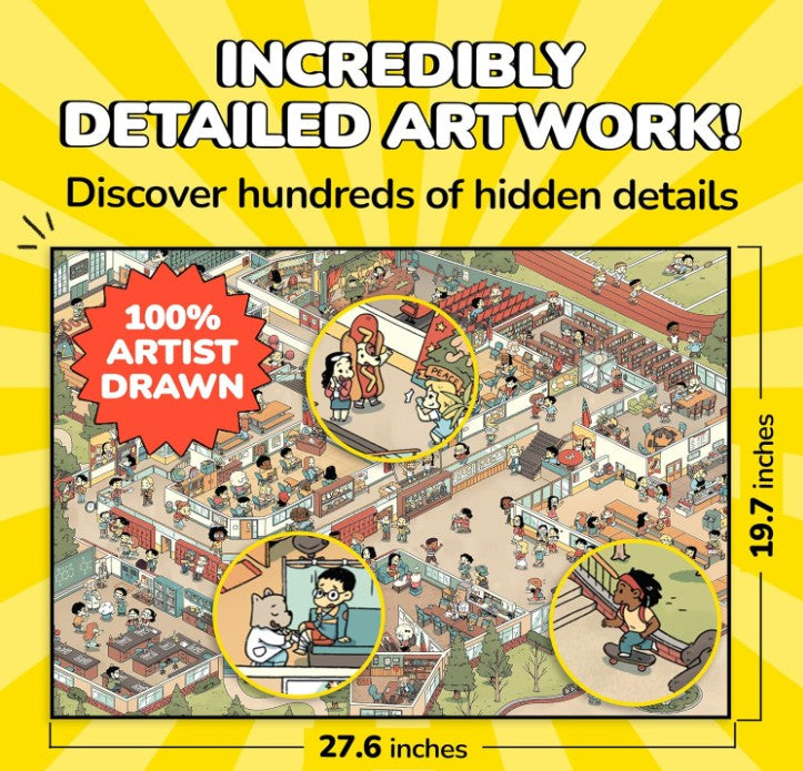 Interactive Fun Imaginative Mystery Educational Clown 1000 Pieces Jigsaw Puzzles Toy and Games