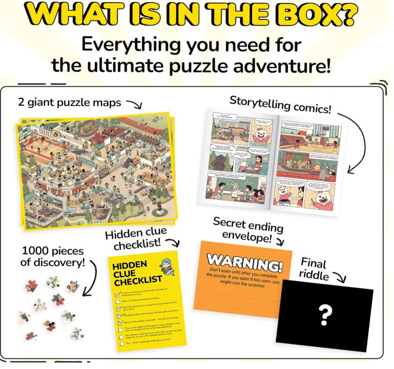 Interactive Fun Imaginative Mystery Educational Clown 1000 Pieces Jigsaw Puzzles Toy and Games