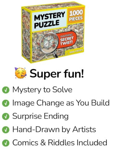 Interactive Fun Imaginative Mystery Educational Clown 1000 Pieces Jigsaw Puzzles Toy and Games