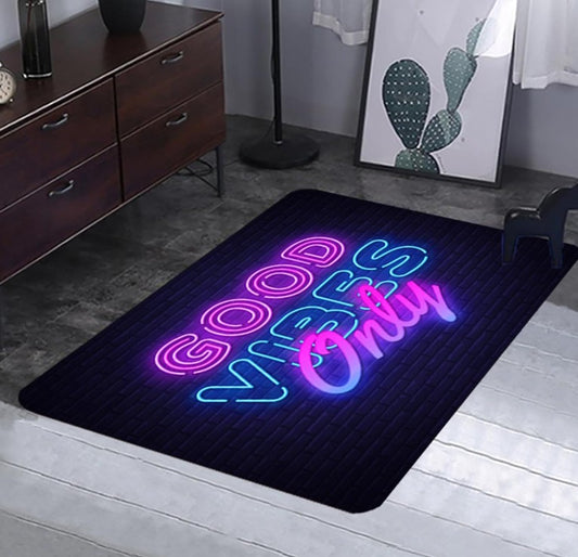 Unique Fun Design Floor Mat Carpet Bedroom Bathroom Home Decor Nonslip Absorbent Neon Rugs
