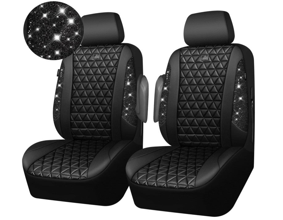 6 -24 Pack Leather Universal Front Back Auto Seat Waterproof Protectors Covers Sets with Matching Interior Accessories