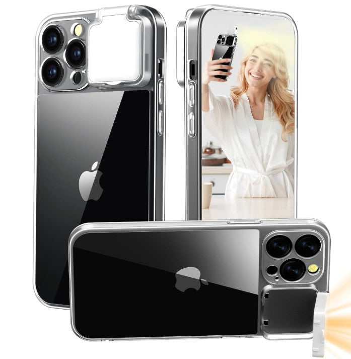 Mobile LED Light Up Phone Rechargeable Illuminated Selfie Phone Case Cover for Social Media Posting