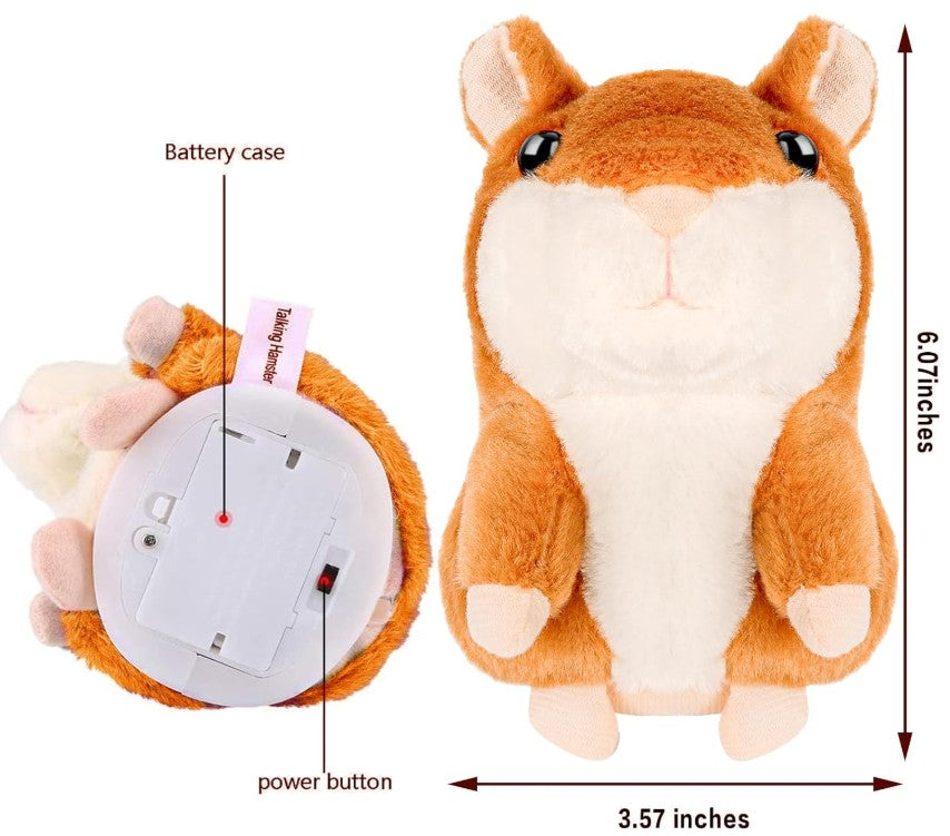 Talking Dancing Hamster Cactus Giraffe Stuff Kids Baby Toy Interactive Repeats What You Say for Ages 2-13 Years