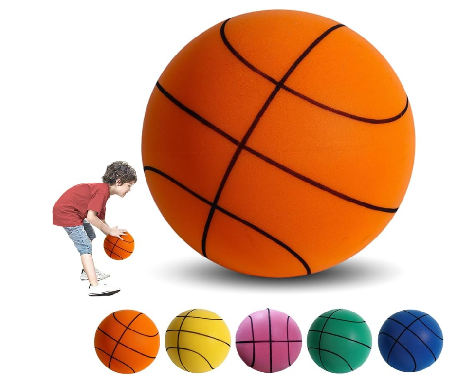 New Hush Silent Bouncing Foam Basketball in Multiple Colors