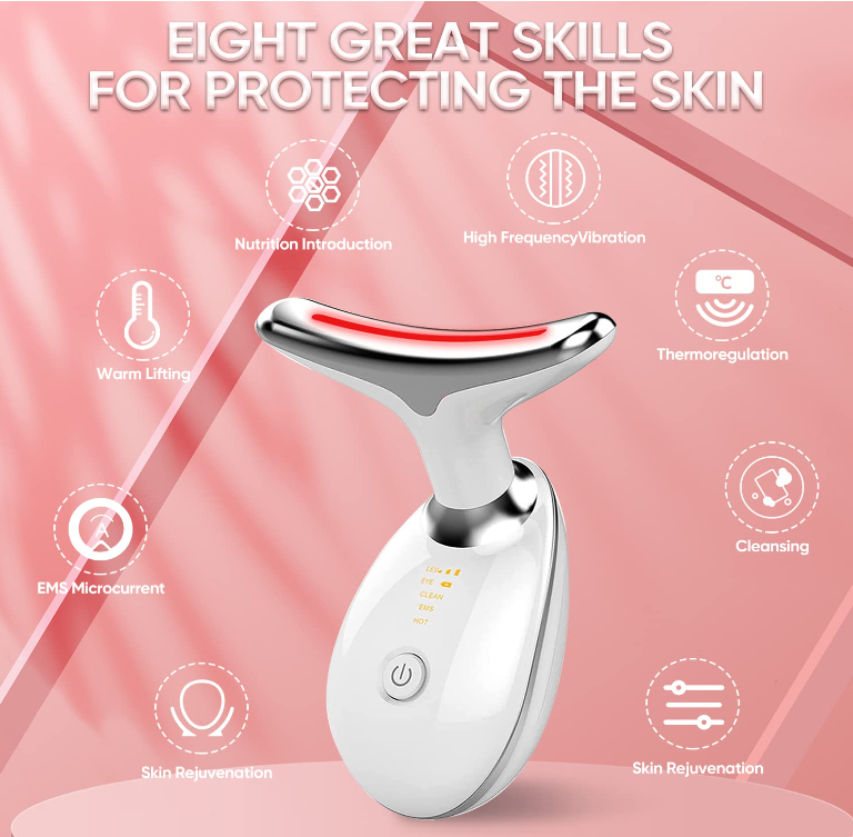 Anti Aging Firming Wrinkle Removal 7 Color Mode Beauty Device Skin Rejuvenation for Face Neck