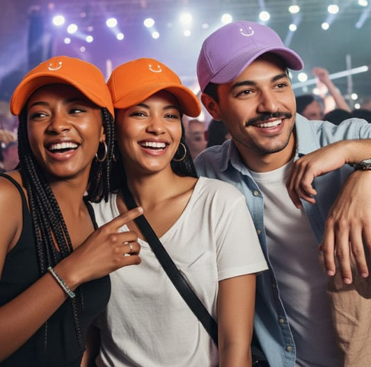 Smiley Face Adjustable Soft Cotten Baseball Cap Hat for Women Men Kids for Heat Sun Protection