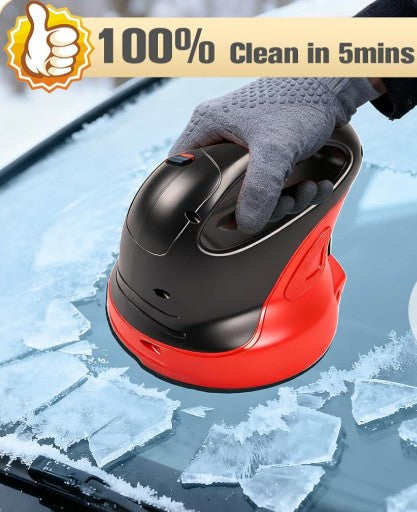 Electric 3 In 1 Ice Scrapers for Car Windshield, Handheld Electric Snow Scraper Remover, Electric Windshield Scrapers Electric Cleaner Polisher