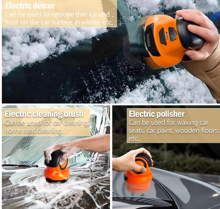 Electric 3 In 1 Ice Scrapers for Car Windshield, Handheld Electric Snow Scraper Remover, Electric Windshield Scrapers Electric Cleaner Polisher