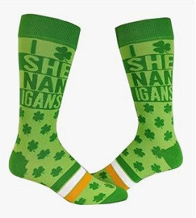 Warm Soft Novelty Winter Green St Patrick's Day Socks for Men Women and Teens Crew Long Socks for Holidays, Birthday Gift