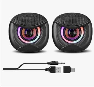 Mini Unique Design Boombox, Vinyl Record Player FM Radio Retro Car Eyes Soccer Ball with LED Bluetooth Speaker w/Enhanced FM Radio for Home Holiday Halloween and Outdoor Indoor Decor