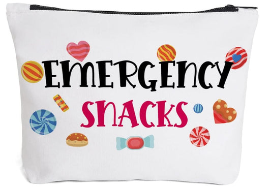 Fun Themed Sayings Travel Zipper Makeup Bag Medicine Organizer Bag Pill Pouch Snack bag for Plane Car Train Travel