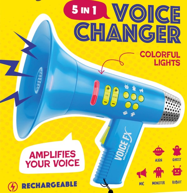 5 In 1 Voice Changer for Kids - Voice Changing Device for Halloween Costume Cosplay Parties Boys & Girls Teen Novelty Gift Toy