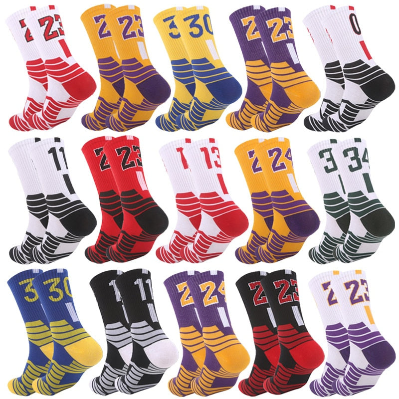 Basketball Athletic Crew Socks for Boys, Girls, Men, Women